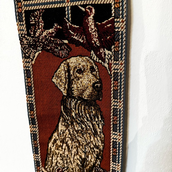 Vintage Labrador Retriever Dog Tapestry Scroll Wall Decor - Picture 3 of 4